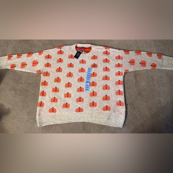 Vince Camuto Women’s HALLOWEEN FALL PUMPKIN SOFT STRETCHY SWEATER XXL 2X - Picture 6 of 9